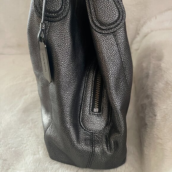 Coach EDIE 31 Metallic Silver/Gunmetal SHOULDER BAG F36503 - Picture 7 of 16